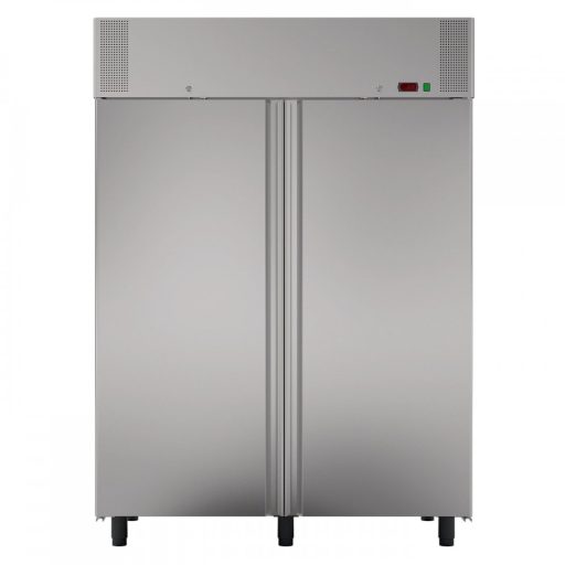 Fagyasztószekrény rozsdamentes acél burkolattal, kétajtós, 1252L, GN2/1 – BOLARUS Basic F1400 INOX