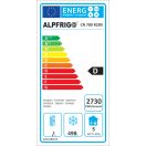 ALPFRIGO CN 700 SS Fagyasztószekrény, rozsdamentes, 650 literes, GN2/1 belmérettel