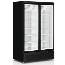   Tefcold Atom Maxi F2DB Üvegajtós fagyasztóvitrin, kétajtós, 1006/702 literes, nyílóajtós
