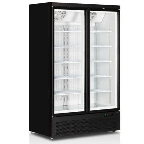 Tefcold Atom Maxi F2DB Üvegajtós fagyasztóvitrin, kétajtós, 1006/702 literes, nyílóajtós