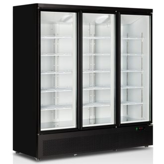   Tefcold Atom Maxi F3DB Üvegajtós fagyasztóvitrin, háromajtós, 1563/1090 literes, nyílóajtós