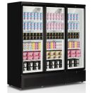 Tefcold Atom Maxi F3DB Üvegajtós fagyasztóvitrin, háromajtós, 1563/1090 literes, nyílóajtós