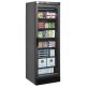   Tefcold UFSC371G BLACK Üvegajtós fagyasztóvitrin, fekete, 300/270 literes (jobbra nyiló ajtóval)