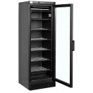 Tefcold UFSC371G BLACK Üvegajtós fagyasztóvitrin, fekete, 300/270 literes (jobbra nyiló ajtóval)