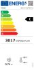 Tefcold UFSC371G BLACK L/H Üvegajtós fagyasztóvitrin, fekete, 300/270 literes (balra nyiló ajtóval)