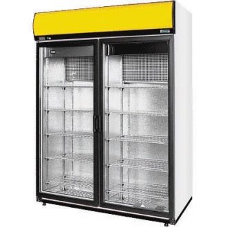   Hűtőszekrény nyíló üvegajtóval, felső aggregátoros, statikus hűtéssel, 1029 literes – COLD SW-1200DP A/G