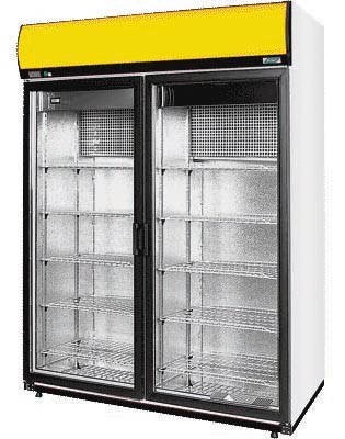 Hűtőszekrény nyíló üvegajtóval, felső aggregátoros, statikus hűtéssel, 1029 literes – COLD SW-1200DP A/G
