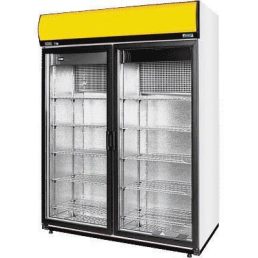   Hűtőszekrény nyíló üvegajtóval, felső aggregátoros, statikus hűtéssel, 1212L – COLD SW-1400DP A/G