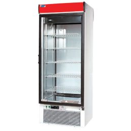   Hűtőszekrény üvegajtóval, elől-hátul üvegezett, alsó aggregátoros, ventilációs hűtéssel, 470L – COLD SW-600-II-DP-v