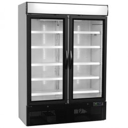   Tefcold NC5000G Üvegajtós hűtővitrin, kétajtós, 1149/1079 literes, nyílóajtós