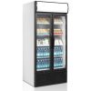 Tefcold FSC890H Üvegajtós hűtővitrin, kétajtós, 707/462 literes, nyílóajtós