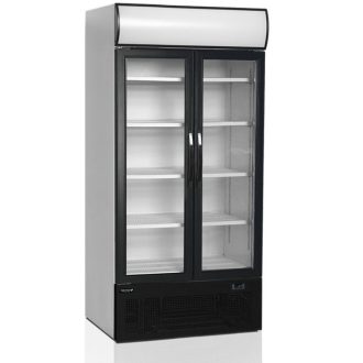   Tefcold FSC1000H Üvegajtós hűtővitrin, kétajtós, 796/524 literes, nyílóajtós