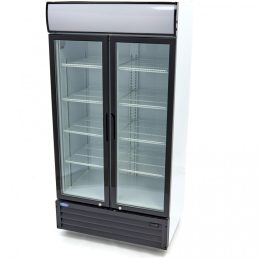   Maxima 09404030 Üvegajtós hűtőszekrény, kétajtós, 776 literes, nyílóajtós