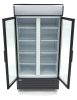 Maxima 09404030 Üvegajtós hűtőszekrény, kétajtós, 800 literes, nyílóajtós