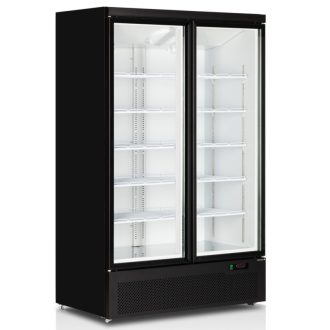  Tefcold Atom Maxi C2DB Üvegajtós hűtővitrin, kétajtós, 1081/809 literes, nyílóajtós