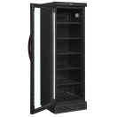 Tefcold CEV425 BLACK L/H Üvegajtós hűtővitrin, 358/345 literes, fekete, balra nyíló ajtóval