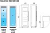 Borhűtőszekrény, fémszínű burkolattal, ventilációs hűtéssel, 108 álló palackhoz – ENOFRIGO MIAMI MEDIUM VT RF R