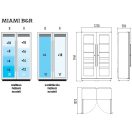 Borhűtőszekrény, kétajtós, fémszínű burkolattal, 108+108 álló palackhoz – ENOFRIGO MIAMI B&R VT RF R