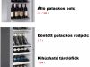 Borhűtőszekrény, fémszínű burkolattal, kihúzható fiókos, 96 palackhoz – ENOFRIGO MIAMI VT RF 12 + 12 DR