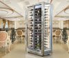 Borhűtő fal panoráma üveg burkolattal, 120 fekvő palackhoz – DELLA MARTA TV-C10 + T1-C-*