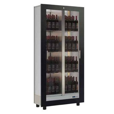 Borhűtő fal, beépíthető, 128 álló palackhoz – EXPO TBV-M13
