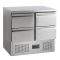 Tefcold SA914 Kompakt hűtött munkaasztal, kétajtós, 260/130 literes