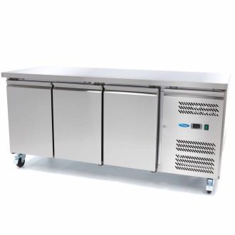   Maxima WTFR 3 Fagyasztó munkaasztal, három ajtós, 465 literes