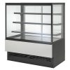 Sík üveges ventilációs hűtésű süteményespult 905x774x1381 mm – Tecnodom EVOK90V