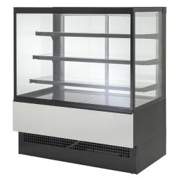   Sík üveges ventilációs hűtésű süteményespult 1505x774x1381 mm – Tecnodom EVOK150V