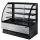 Hajlított üveges ventilációs hűtésű süteményespult 904x770x1395 mm – Tecnodom EVO90V