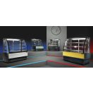 Hajlított üveges ventilációs hűtésű süteményespult 1804x770x1395 mm – Tecnodom EVO180V