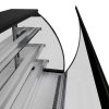 Hajlított üveges ventilációs hűtésű süteményespult 2404x770x1395 mm – Tecnodom EVO240V