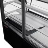 Hajlított üveges ventilációs hűtésű süteményespult 2404x770x1395 mm – Tecnodom EVO240V