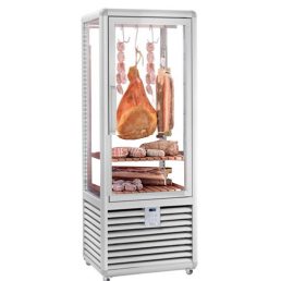   Húsérlelő hűtővitrin, négy oldalon üvegezett, 427L "CURVE" – SILFER CSM 450 G-RLC