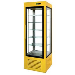   Süteményes hűtő vitrin fix polcokkal, 650x650x2000mm "ATENA" – COLD SW-504 L