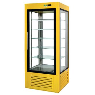   Süteményes hűtő vitrin fix polcokkal, 745x745x2000mm "ATENA" – COLD SW-604 L