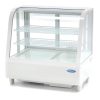 Maxima 09400836 Hűtővitrin, pultra helyezhető, hajlított üveges, 100 literes, fehér