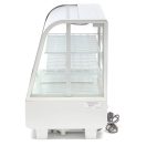 Maxima 09400836 Hűtővitrin, pultra helyezhető, hajlított üveges, 100 literes, fehér