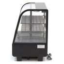Maxima 09400831 Hűtővitrin, pultra helyezhető, hajlított üveges, 100 literes, fekete