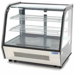  Maxima 09400845 Hűtővitrin, pultra helyezhető, hajlított üveges, 120 literes