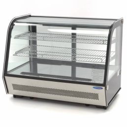   Maxima 09400850 Hűtővitrin, pultra helyezhető, hajlított üveges, 160 literes