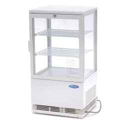   Maxima 09400800 Hűtővitrin, pultra helyezhető, sík üveges, 58 literes, fehér