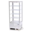 Maxima 09400810 Hűtővitrin, pultra helyezhető, sík üveges, 98 literes, fehér
