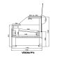   Csemegepult sík felnyíló üveggel, ventilációs hűtéssel, aggregátor nélkül, 2060x1180mm "VERONA" – COLD W-20 PP-k-v BA
