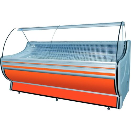 Csemegepult köríves üveggel, beépített aggregátorral, 1555x1055mm "RODA" – COLD W-15 G