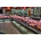 Csemegepult felnyíló köríves üveggel, beépített aggregátorral, 1352x1200mm "MODENA" – COLD W-12 PVP