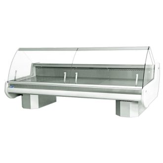   Csemegepult köríves üveggel, aggregátor nélkül, 2080x1200mm "MODENA" – COLD W-20 PVU BA