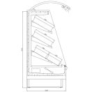 Zöldséghűtő faliregál beépített aggregátorral, 14 rekesz férőhellyel – COLD R-19 Fa