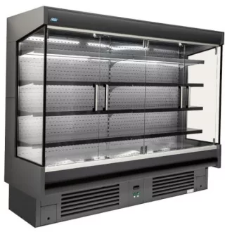   Nyílóajós hűtő faliregál beépített aggregátorral 1580x790x1989mm "EVEREST" – COLD R-15 E DP