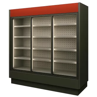   Tolóajtós hűtő faliregál aggregátor nélkül 2580x790x2000mm "EVEREST" – COLD R-25 E DR/o